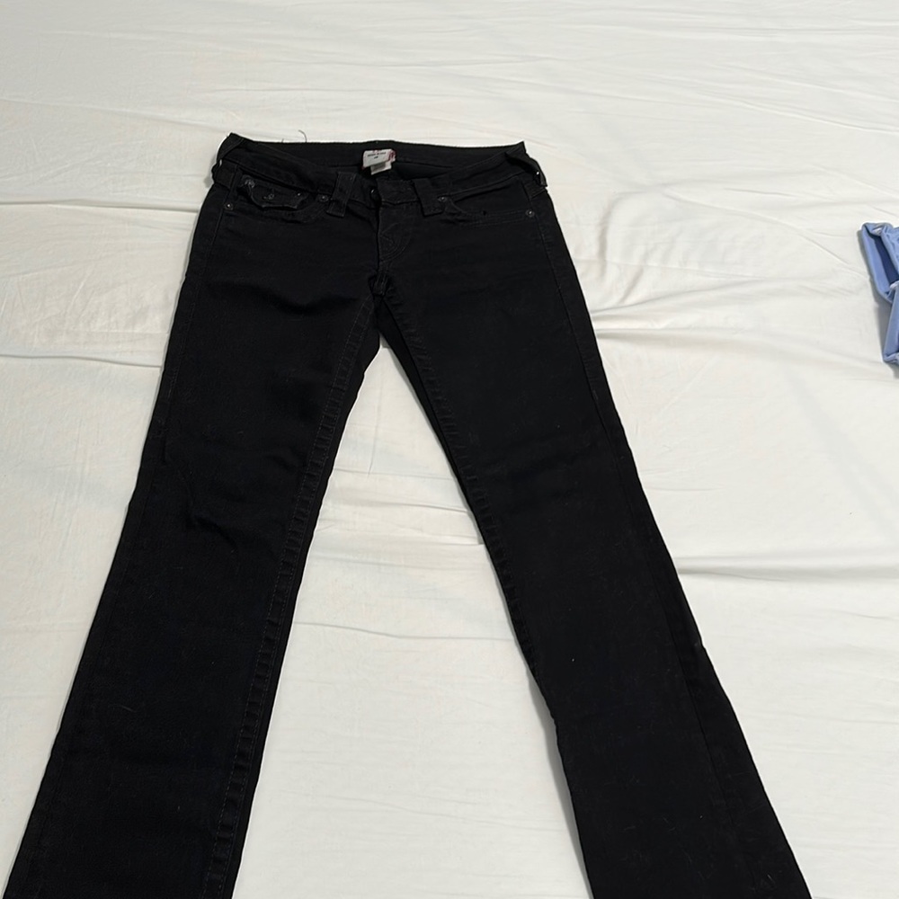 Black True Religion Low rise Jeans